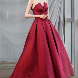 Red prom dress  wedding dress